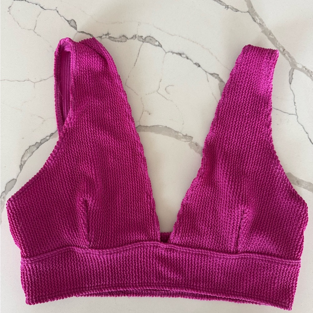 Women's Bright Pink Bikini Top